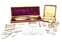 Lot 193 - A collection of silver and silver plate