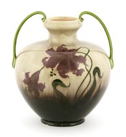 Lot 6 - An Art Nouveau twin handled vase