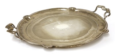 Lot 90 - An Austrian silver twin-handled tray
