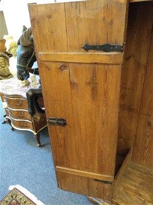 Lot 698 - An Austrian painted pine wardrobe