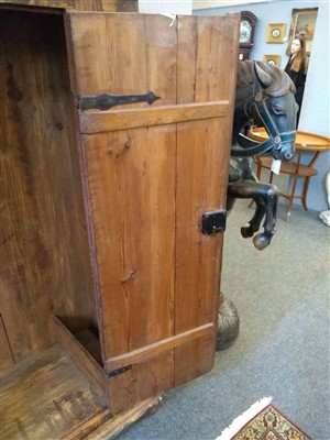 Lot 698 - An Austrian painted pine wardrobe