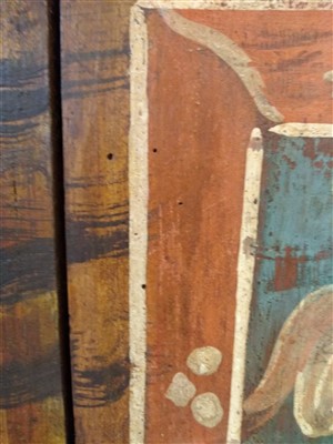 Lot 698 - An Austrian painted pine wardrobe