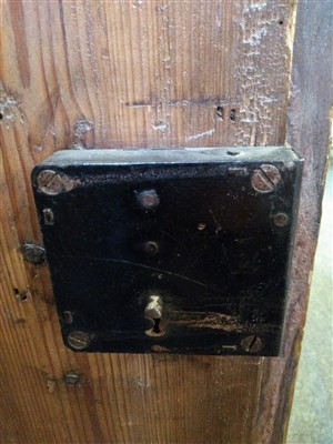 Lot 698 - An Austrian painted pine wardrobe