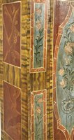 Lot 698 - An Austrian painted pine wardrobe