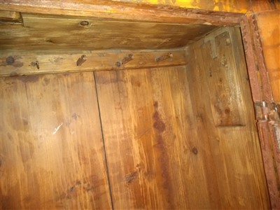 Lot 698 - An Austrian painted pine wardrobe