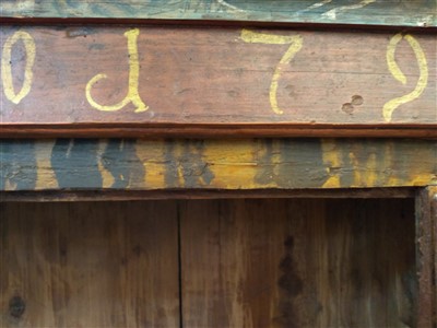 Lot 698 - An Austrian painted pine wardrobe