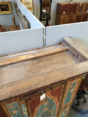 Lot 698 - An Austrian painted pine wardrobe