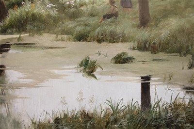 Lot 406 - Emile Claus (Belgian, 1849-1924)