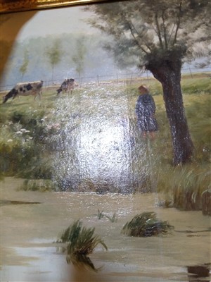 Lot 406 - Emile Claus (Belgian, 1849-1924)