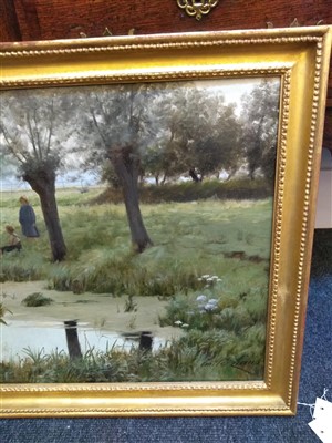 Lot 406 - Emile Claus (Belgian, 1849-1924)