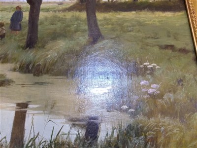 Lot 406 - Emile Claus (Belgian, 1849-1924)