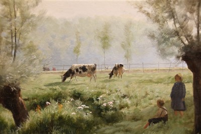 Lot 406 - Emile Claus (Belgian, 1849-1924)