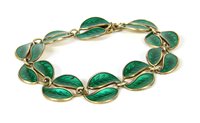 Lot 49 - a sterling silver bracelet