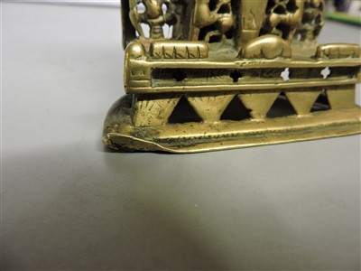 Lot 11 - An Indian copper-alloy Jainism tirthankara shrine