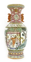Lot 110 - A Chinese famille rose vase