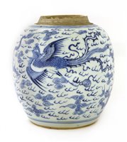 Lot 52 - A Chinese blue and white ginger jar