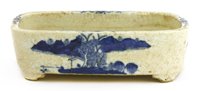 Lot 57 - A Chinese blue and white planter