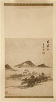 Lot 390 - A Chinese hanging scroll