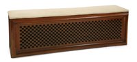 Lot 713 - An hardwood ottoman or window seat
