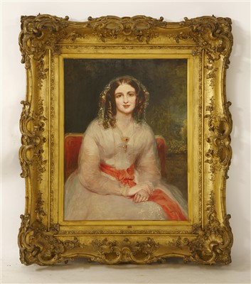 Lot 428 - Richard Rothwell RHA (Irish, 1800-1868)