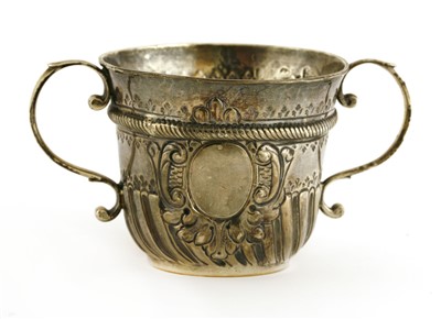 Lot 111 - A George I silver porringer