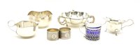 Lot 119 - A silver three handled bowl