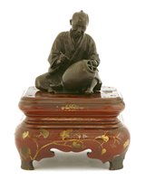 Lot 339 - A Japanese bronze figure