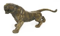 Lot 502 - An Asian bronze model of a tiger