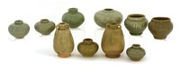 Lot 21 - A collection of Chinese Longquan celadon jarlets