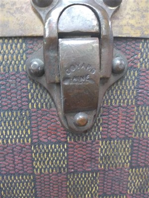 Lot 767 - An early 20th century French leather-bound trunk possibly by Goyard