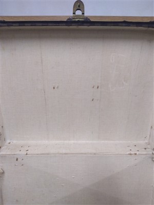 Lot 767 - An early 20th century French leather-bound trunk possibly by Goyard