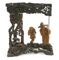 Lot 274 - A Chinese hardwood stand