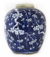Lot 112 - A Chinese blue and white ginger jar