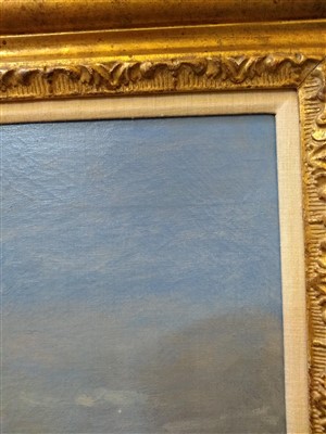 Lot 410 - Adolphe-Felix Cals (French, 1810-1880)