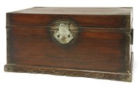 Lot 266 - A Chinese wood hinged box