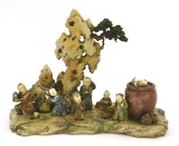 Lot 171 - A Chinese soapstone carving