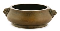 Lot 182 - A Chinese bronze censer