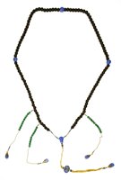 Lot 411 - A Chinese wood court necklace, chaozhu