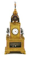 Lot 337 - A Chinese gilt bronze musical table clock