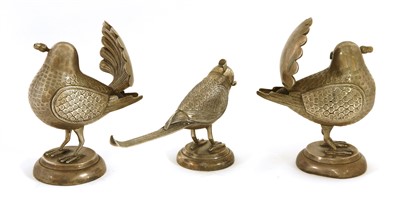 Lot 99 - A pair of Indian silver rose water droppers