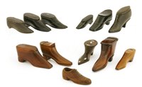 Lot 164 - Twelve snuff shoes