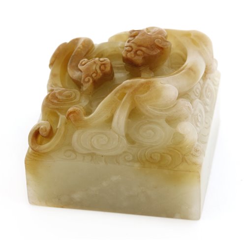 Lot 156 - A Chinese jade seal