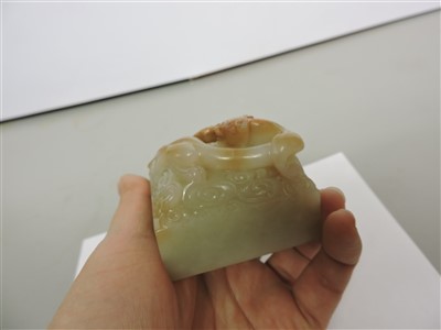 Lot 156 - A Chinese jade seal