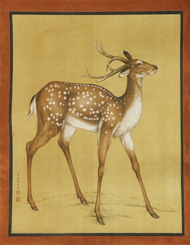 Lot 303 - A Chinese gouache painting