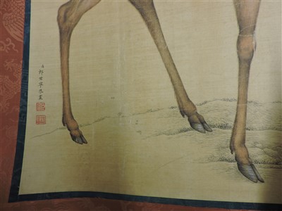 Lot 303 - A Chinese gouache painting