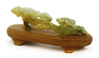 Lot 163 - A Chinese jadeite carving