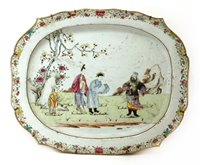 Lot 91 - A large Chinese famille rose meat dish