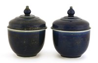 Lot 434 - A pair of Chinese bowls and covers