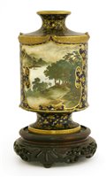 Lot 334 - A Japanese Kinkozan Satsuma vase