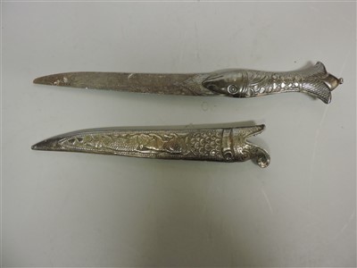 Lot 1 - An Indo-Persian silver dagger